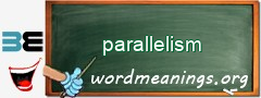 WordMeaning blackboard for parallelism